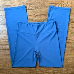 American Tall High-Waisted Straight Blue Yoga Pants Size Large